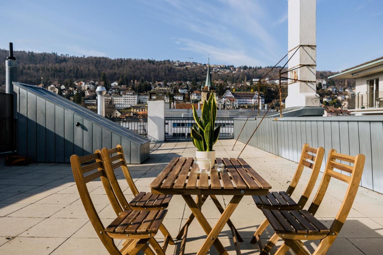 Eigene Wohnung Im Stadtzentrum Mit Wunderschoener Dachterrasse Biel Exterior foto